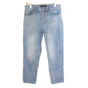 Aeropostale Button Fly Straight Leg Mom Jean Size 8
